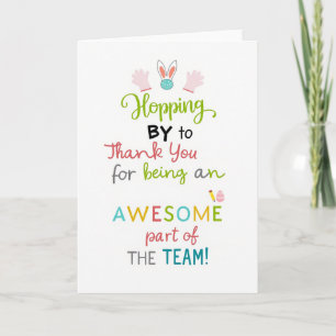 Carte Awesome Merci Équipe