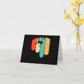 Carte Awesome Rock Escalade Retro Mountain Climker (Fleur jaune)