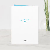 Carte Awesome Son Bleu et blanc Anniversaire (Dos)