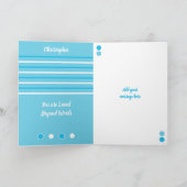 Carte Awesome Son Bleu et blanc Anniversaire (Intérieur)