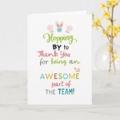 Carte Awesome Thanks Team Card (Fleur jaune)