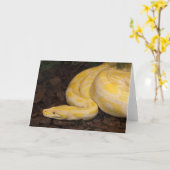 Carte Awesome Yellow Burmese Python (Fleur jaune)