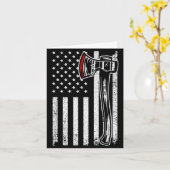 Carte Axe Throwing Novelty For Men Women Ax Thrower Axe  (Fleur jaune)