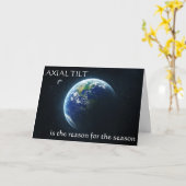 Carte axiale de solstice d'hiver d'inclinaison (Fleur jaune)