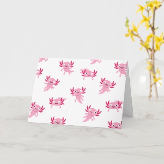 Carte Axolotl (Fleur jaune)