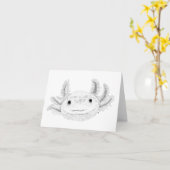 Carte Axolotl (Fleur jaune)