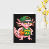 Carte Axolotl Basketball 67 Gen Alpha Slang Srts Men Boy (Fleur jaune)