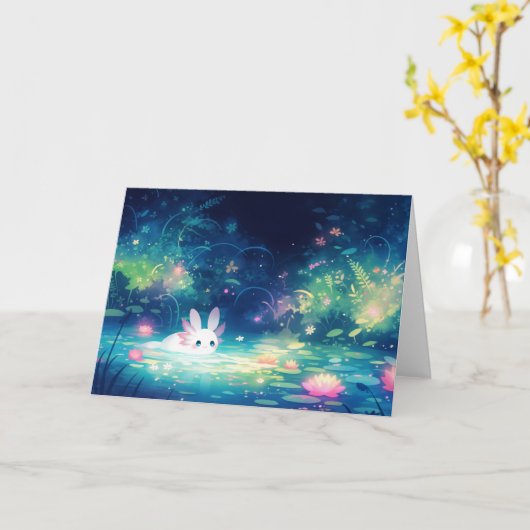 Carte Axolotl Enchanted Pond (Fleur jaune)