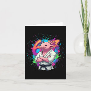Carte Axolotl Karaté Taekwondo Judo 67 Mème Six Sept