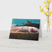 Carte Axolotl leuciste (Fleur jaune)