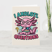 Axolotl nerd mignon Je Axolotl Questions Points d'