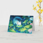 Carte Axolotl Pond Haven (Fleur jaune)