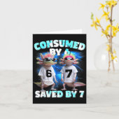 Carte Axolotl Prophecy – Consumed By 6, Saved By 7 (Fleur jaune)