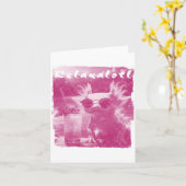 Carte Axolotl rose détendu (Fleur jaune)