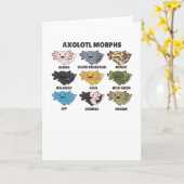 Carte Axolotls Du Monde Sweet Animaux Axolotl (Fleur jaune)