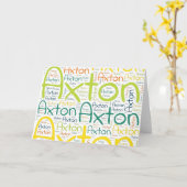 Carte Axton (Fleur jaune)