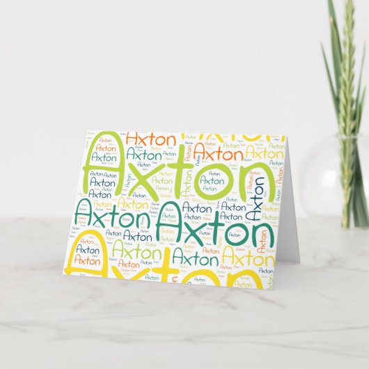 Carte Axton (Devant)
