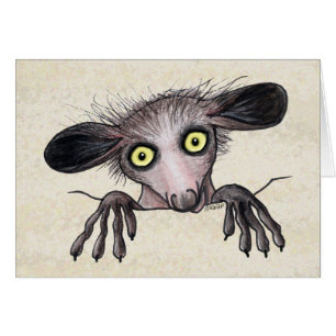 Carte Aye-aye Lemur Note