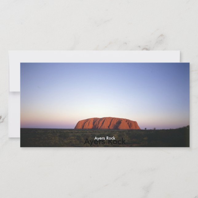 Carte Ayers Rock (Devant)