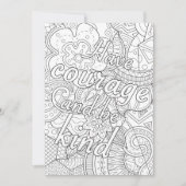 Carte Ayez courage et soyez gentils (Devant)