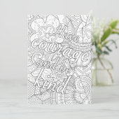 Carte Ayez courage et soyez gentils (Debout devant)