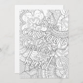 Carte Ayez courage et soyez gentils (Devant / Derrière)