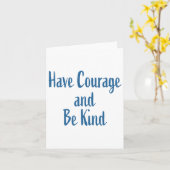 Carte Ayez Du Courage Et Soyez Sticker (Fleur jaune)