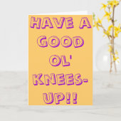 Carte Ayez la bonne danse d'un ol ! (Fleur jaune)