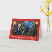 Carte Ayez très Noël d'atout (Fleur jaune)