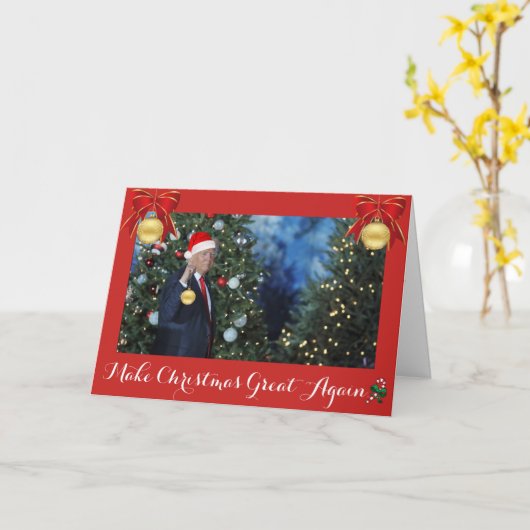 Carte Ayez très Noël d'atout (Fleur jaune)