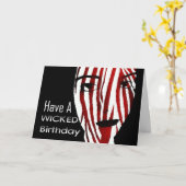 Carte Ayez un Anniversaire Maléfique ... Pas trop méchan (Fleur jaune)