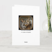 Carte Ayez un chat Tortoiseshell Birthday (Dos)