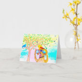 Carte Ayez un Patte-Quelque anniversaire ! (Fleur jaune)