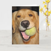 Carte Ayez une boule ! (Fleur jaune)