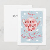 Carte Ayez une maman d'Anniversaire au Thé-Riffé ! (Devant / Derrière)