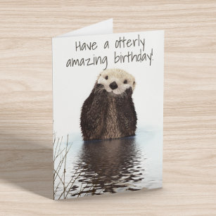 Carte Ayez une Otter d'Anniversaire Extraordinaire