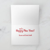 Carte Ayez vous-même de joyeuses mini vacances de Noël (Intérieur)