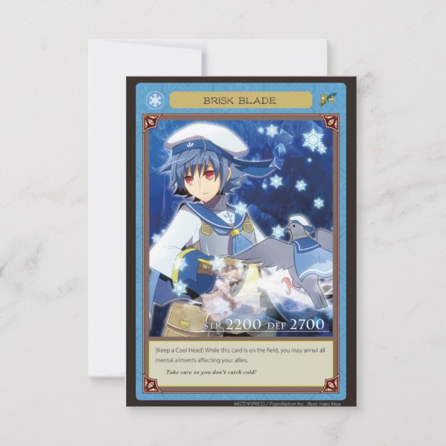 Carte AZ card-Brisk Blade (Devant)