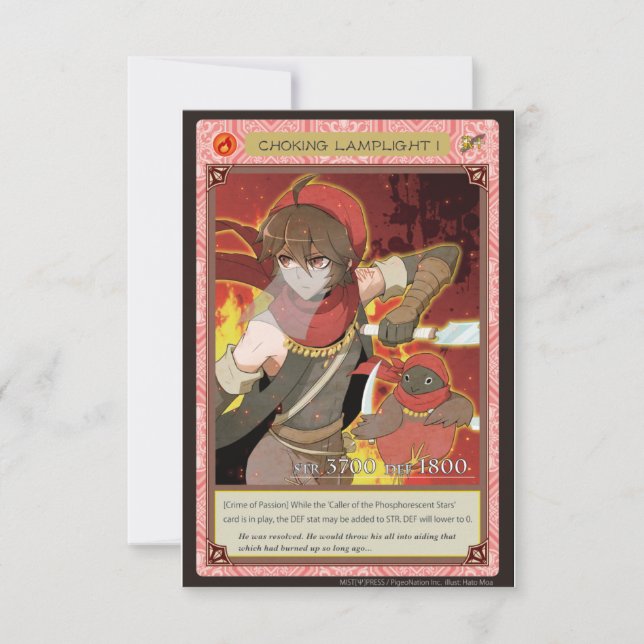 Carte AZ card - Choking Lamplight I (Devant)