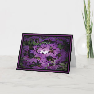 Carte "Azalea" - Frontière violette foncée GC