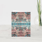 Carte Aztec Sud-Ouest Pastel Rose Et Bleu (Dos)