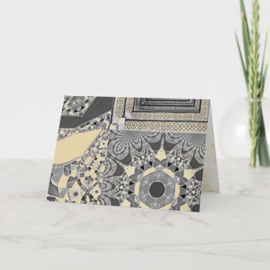 Carte Azulejos Carreaux géométriques avec torsion CG (Devant)