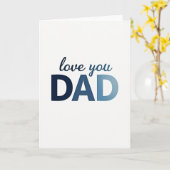 Carte Azure Love You Papa (Fleur jaune)