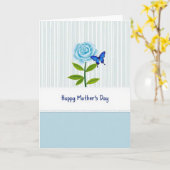 Carte Azure Rose Mothers Day Card (Fleur jaune)
