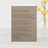 Carte B04 : Aujourd'hui est votre anniversaire (Fleur jaune)