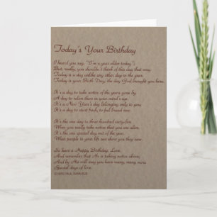 Carte B04 : Aujourd'hui est votre anniversaire