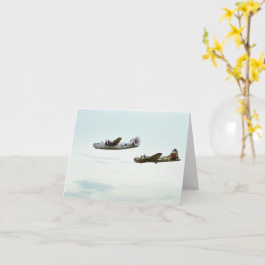 Carte B24 et B17 Flying Note (Fleur jaune)