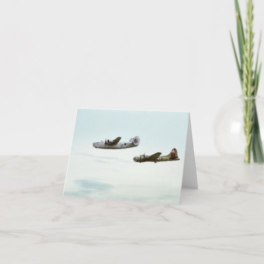 Carte B24 et B17 Flying Note (Devant)