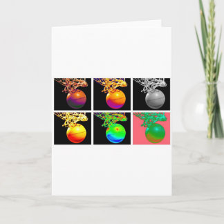 Carte B-Ball Basketball Hoops Pop Art
