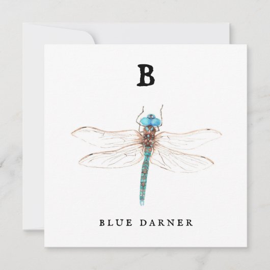 Carte "B" Bleu Darner (Devant)